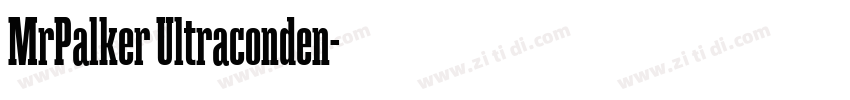 MrPalker Ultraconden字体转换